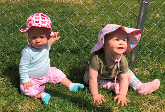 babies enjoying the sun at a Preschool & Daycare Serving Brighton, MI